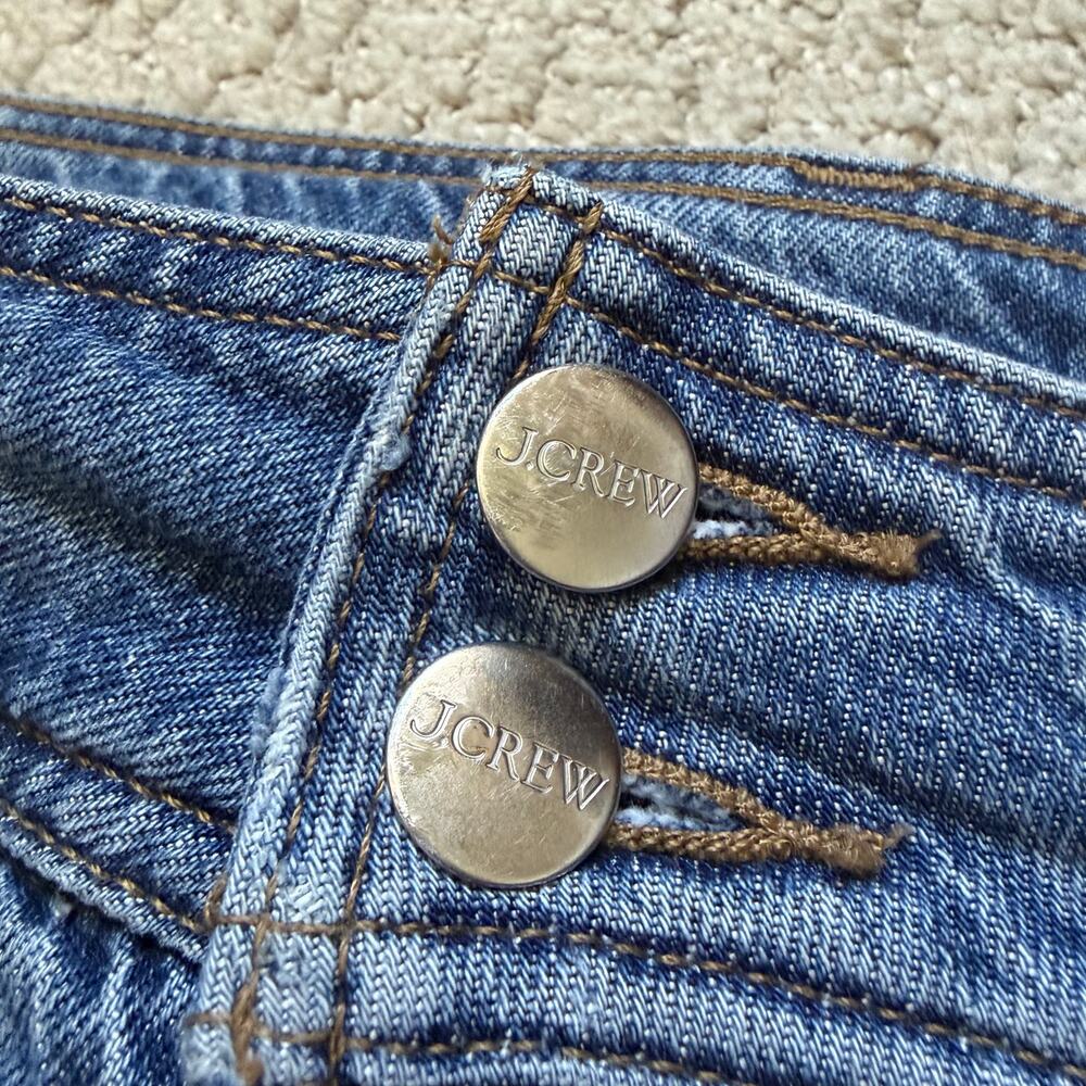 J Crew Slim-Wide Jean With Stacked Buttons Size 30 Ankle High-rise - Picture 3 of 11